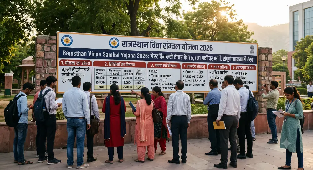 Rajasthan Vidya Sambal Yojana 2026: गेस्ट फैकल्टी टीचर के 76,791 पदों पर भर्ती, संपूर्ण जानकारी देखें 3 Rajasthan Vidya Sambal Yojana 2026