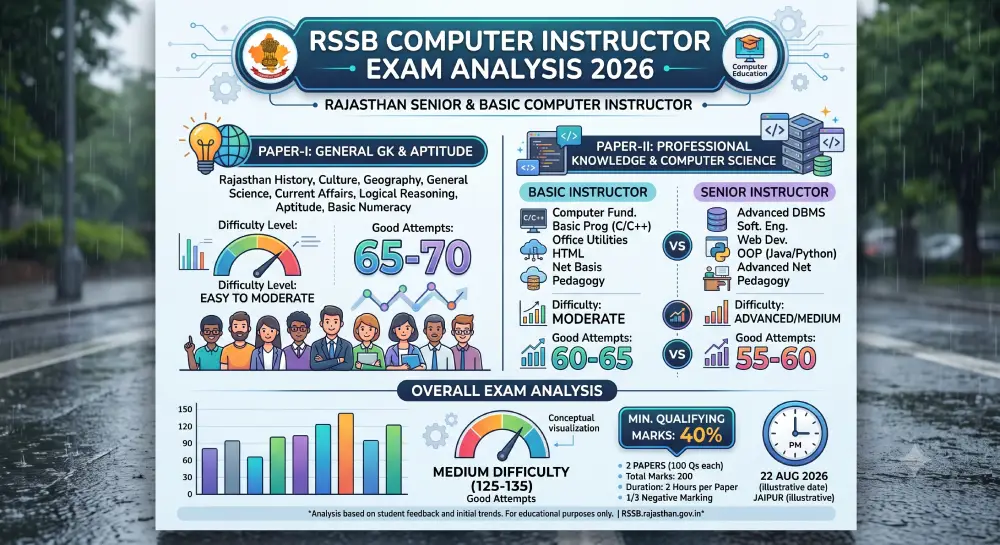 RSSB Computer Instructor Exam Analysis 2026