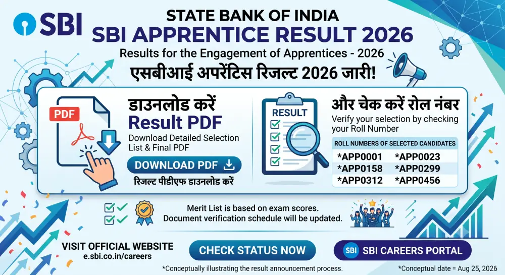 SBI Apprentice Result 2026