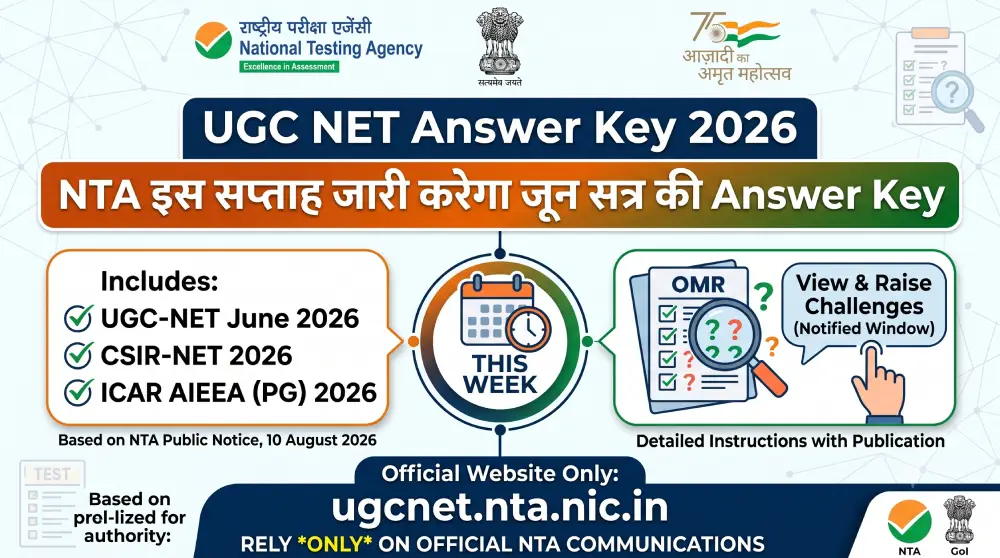 UGC NET Answer Key 2026