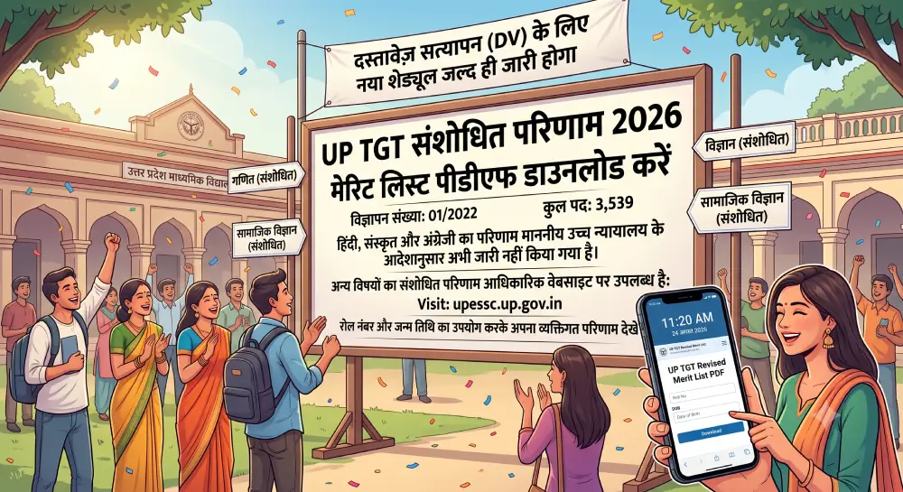 UP TGT Revised Result 2026