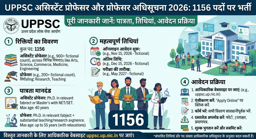 UPPSC Assistant Professor and Professor Notification 2026