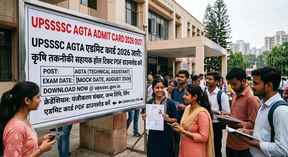 UPSSSC AGTA एडमिट कार्ड 2026 जारी, टेक्निकल असिस्टेंट हॉल टिकट PDF डाउनलोड करें 2 UPSSSC AGTA एडमिट कार्ड 2026