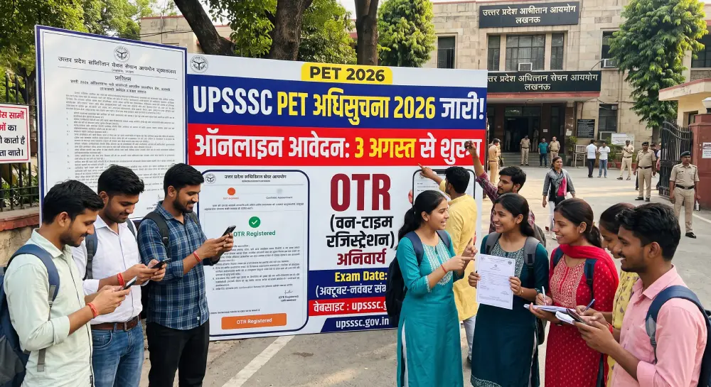 UPSSSC PET Notification 2026 Out: ऑनलाइन आवेदन 3 अगस्त से शुरू, OTR अनिवार्य, जानें Exam Date 2 UPSSSC PET Notification 2026