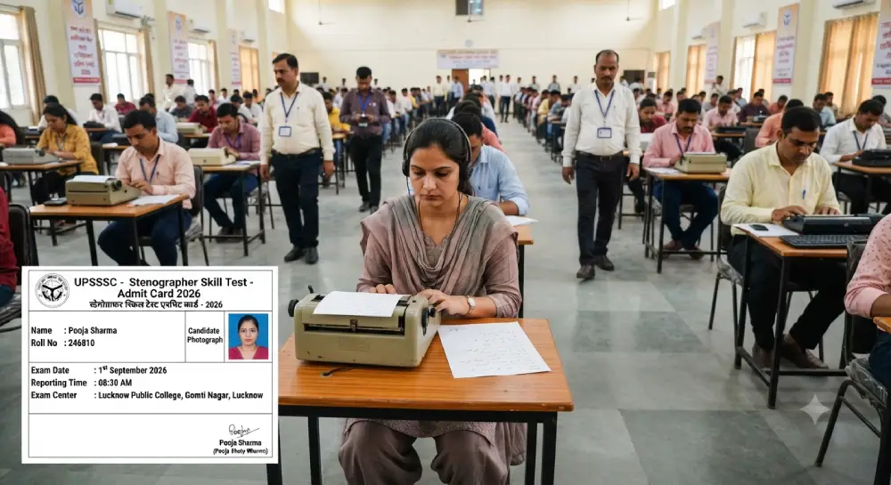 UPSSSC Stenographer Skill Test Admit Card 2026 जारी, यहां करें डाउनलोड 2 UPSSSC Stenographer Skill Test Admit Card 2026