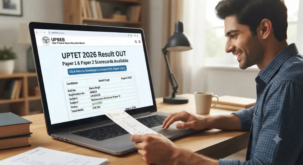 UPTET Result 2026 OUT: यूपीटेट पेपर 1, 2 स्कोरकार्ड जारी, ये रहा PDF लिंक 2 UPTET Result 2026 OUT