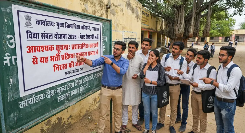 Rajasthan Vidya Sambal Yojana 2026: गेस्ट फैकल्टी भर्ती निरस्त, जानें पूरी अपडेट 2 Vidya Sambal Yojana 2026 Bharti Nirast
