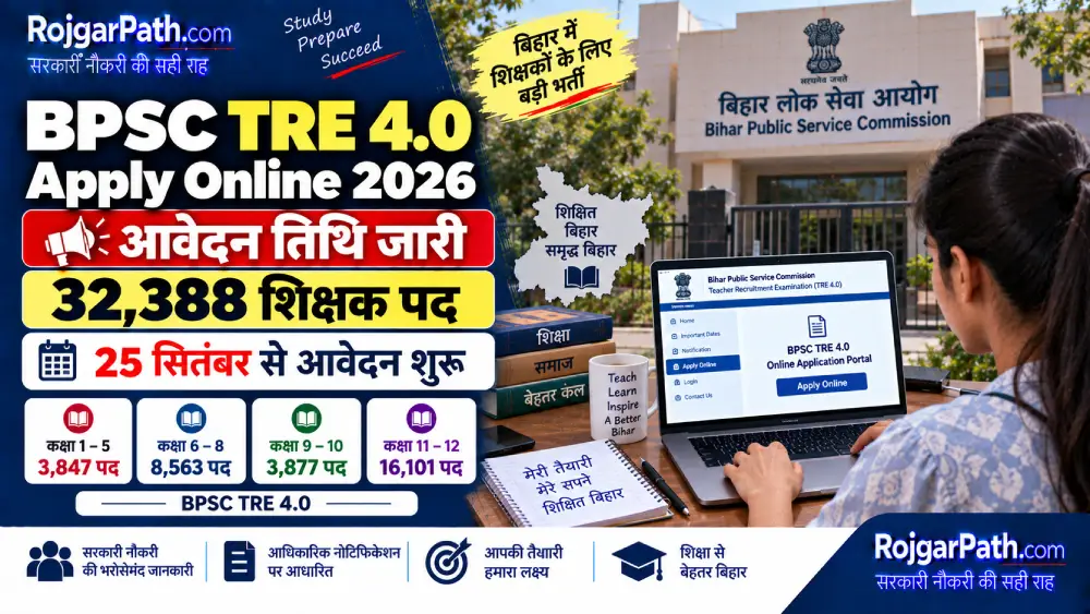 BPSC TRE 4.0 Apply Online 2026