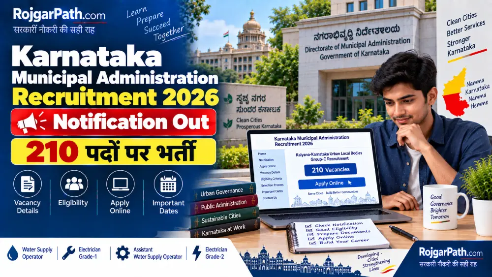 Karnataka Municipal Administration Recruitment 2026 Notification जारी, 210 पदों पर भर्ती 2 Karnataka Municipal Administration Recruitment 2026 Notification