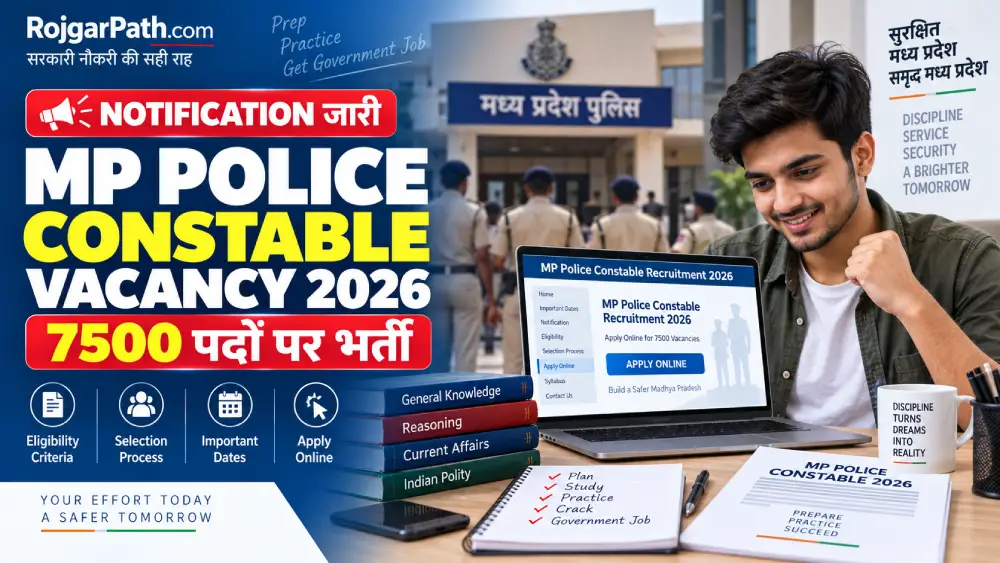 MP Police Constable Vacancy 2026 Notification जारी, 7500 पदों पर भर्ती 6 MP Police Constable Vacancy 2026 Notification