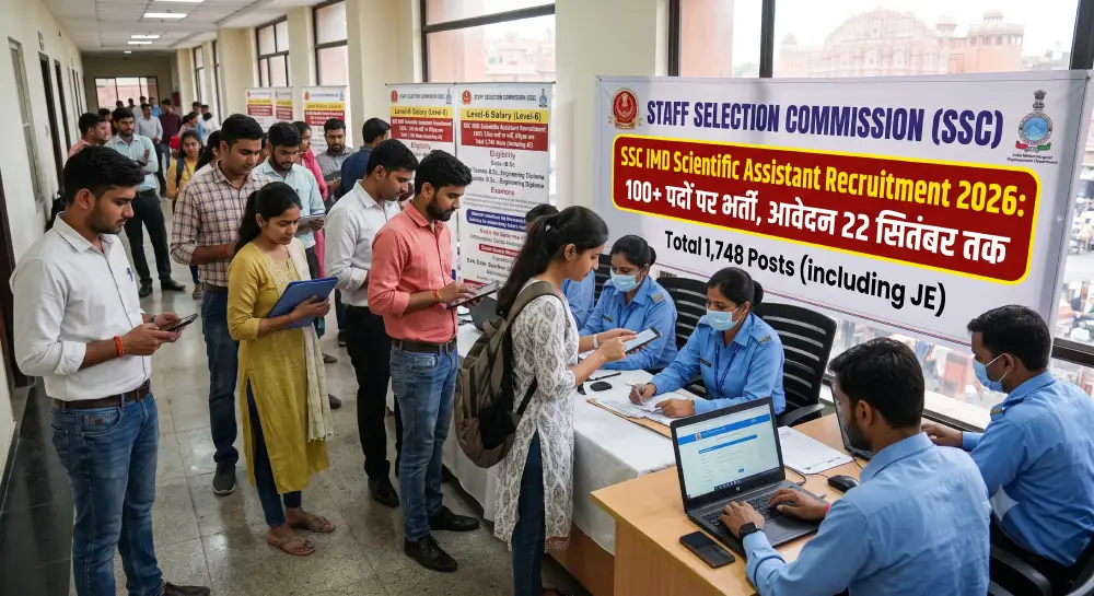 SSC IMD Scientific Assistant Recruitment 2026: 100+ पदों पर भर्ती, आवेदन 22 सितंबर तक 2 SSC IMD Scientific Assistant Recruitment 2026