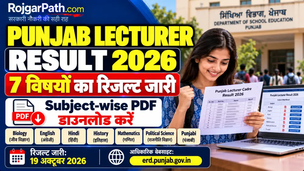 Punjab Lecturer Result 2026