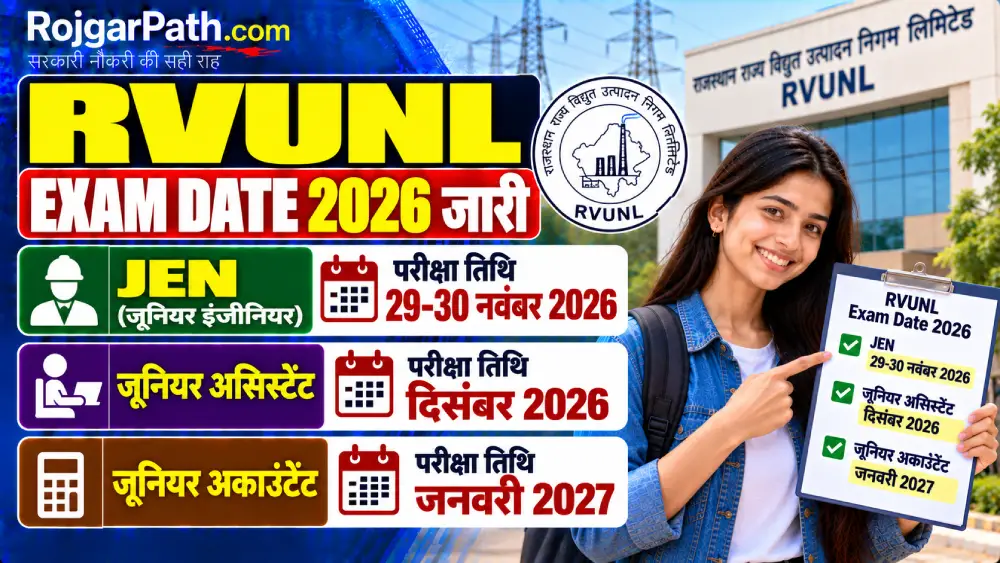 RVUNL Exam Date 2026