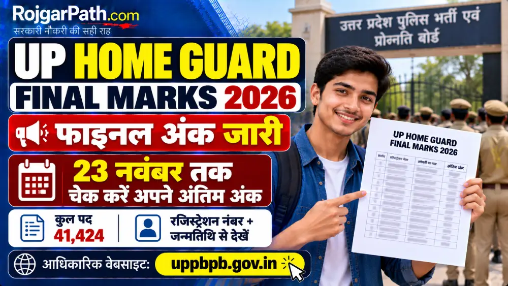 UP Home Guard Final Marks 2026