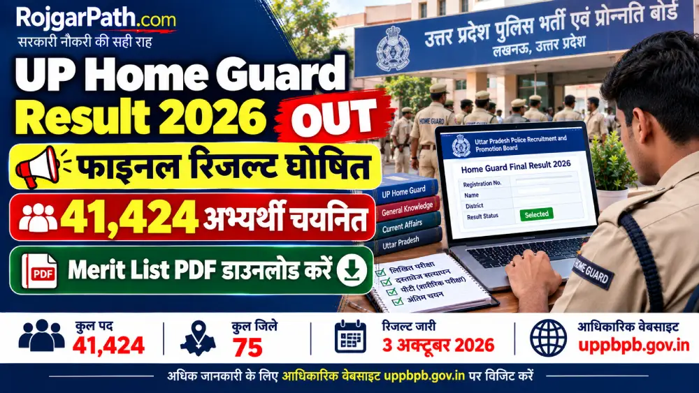UP Home Guard Result 2026 OUT: यूपी होमगार्ड फाइनल रिजल्ट घोषित, 41,424 अभ्यर्थी चयनित 2 UP Home Guard Result 2026