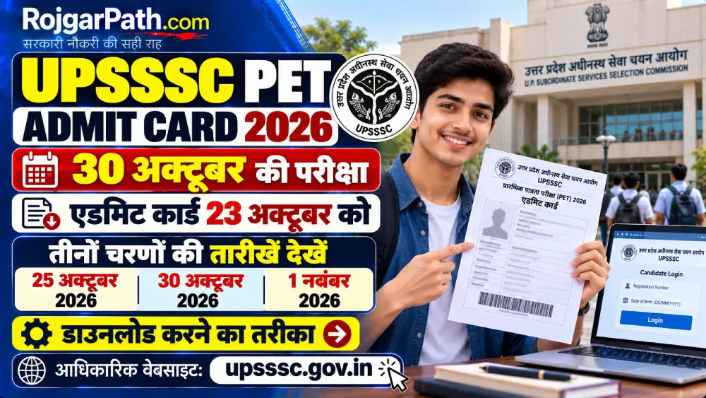 UPSSSC PET Admit Card 2026