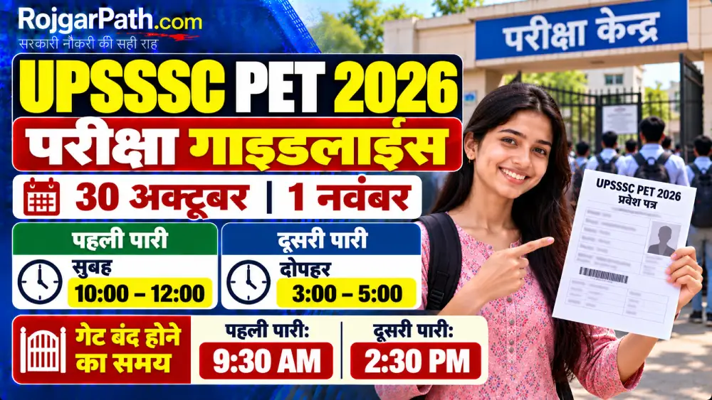 UPSSSC PET Exam 2026